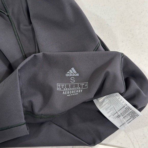 Adidas Compression Active Leggings Dark Gray New Size small - Picture 5 of 10